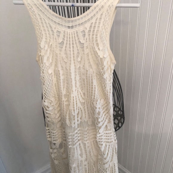Lace Lined Off White Small Classic Coastal Midi - Picture 4 of 4